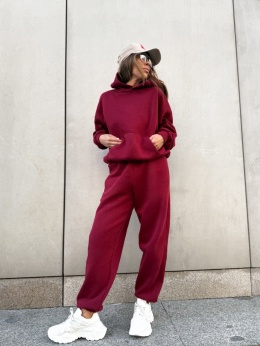 BURGUNDY CUBE HOODIE