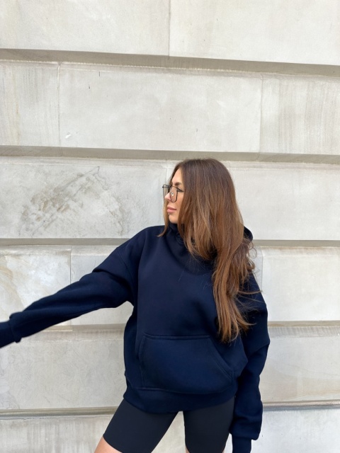 MIDNIGHT LONGLINE HOODIE