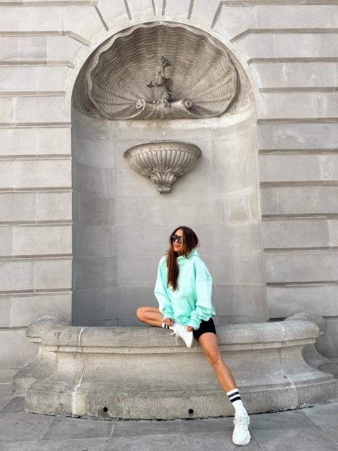 PISTACCIO DREAM LONGLINE HOODIE