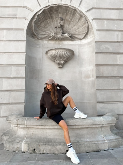 COCOA LONGLINE HOODIE